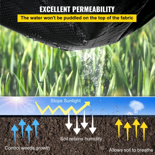 58oz Landscape Fabric 4ft X 300ft Heavy Duty Woven Weed Barrier ProfessionalGrade Geotextile For Ga 4