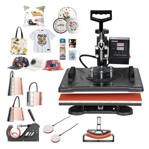 8in1 Heat Press Machine 12x15 Digital Transfer Press For TShirts Mugs Hats Plates  Caps  Profession 1