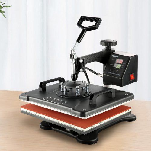 8-in-1 Heat Press Machine, 12"x15" Digital Transfer Press for T-Shirts, Mugs, Hats, Plates & Caps – Professional Grade