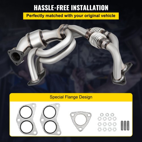 Direct Fit High Flow Catalytic Converter Front Exhaust Manifold Compatible With Subaru Impreza Lega 5