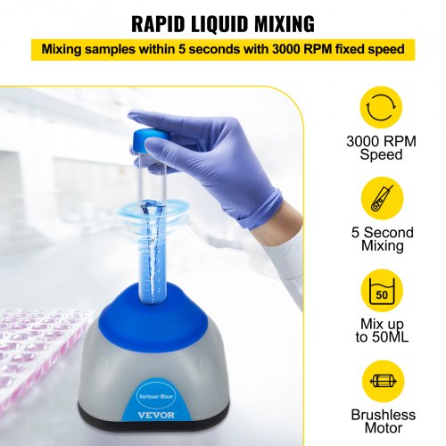 Mini Vortex Mixer 3000RPM Lab Shaker For Tattoo Ink Nail Polish  Paint  50mL Capacity Touch Operati 3