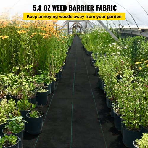 58oz Landscape Fabric Weed Barrier 3ft X 300ft Heavy Duty Woven Cover Mat  Black Geotextile For Gar 2