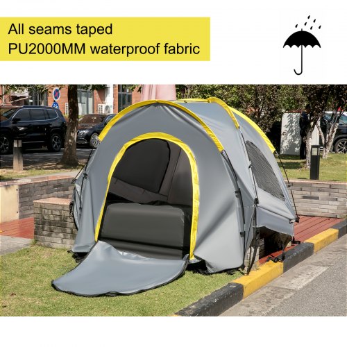 Full-Size Waterproof Truck Tent for Pickup Bed, Easy to Setup Camping Tent with Mesh Windows, Truck Camper