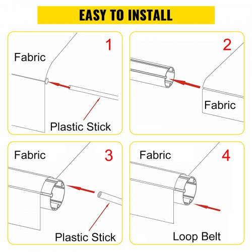 RV Awning Replacement Fabric, Ocean Blue Fade Camper Awning Canopy for Trailer, Patio, SUV, and Van, Heavy-Duty Vinyl