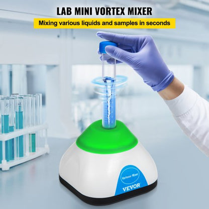 Lab-Grade Vortex Mixer Mini Shaker, Touch-Activated Mixing Orbital for Test Tubes, Tattoo Ink, Nail Polish, Paint