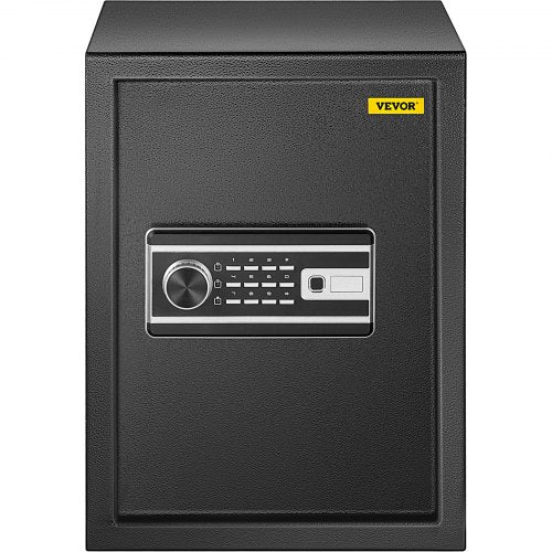 CU.FT Fingerprint Safe Box for Money, Jewelry, Documents, Steel Security Safe with Digital Keypad & Keys for Home