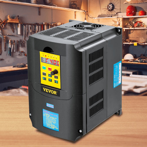 4KW Variable Frequency Drive, CNC Motor Inverter Converter, AC Input, Phase Output for Motor Speed Regulation