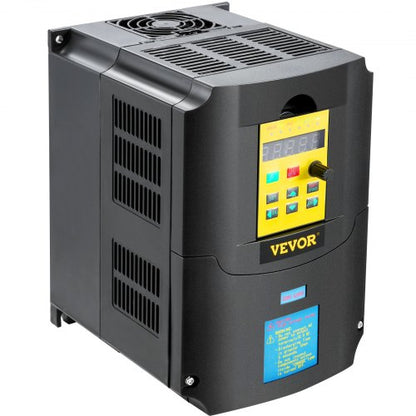 4KW Variable Frequency Drive, CNC Motor Inverter Converter, AC Input, Phase Output for Motor Speed Regulation