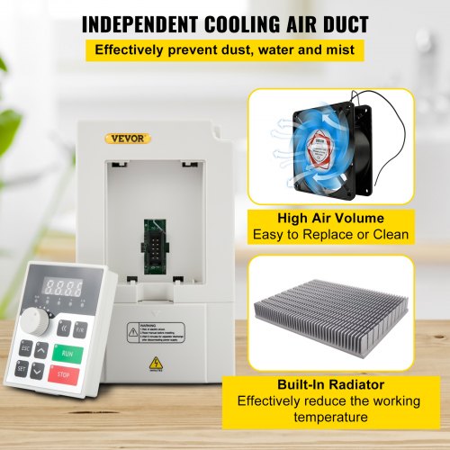 AC Input Variable Frequency CNC Drive Inverter, VFD HP Motor Speed Controller for CNC Machines & Industrial Equipment