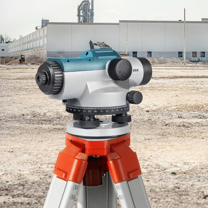 High Precision Automatic Optical Level Kit, Waterproof Builders Auto Level with Magnetic Compensator, Transport Lock