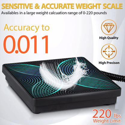 220lb HVAC Refrigerant Charging Scale Digital Freon Scale With Carrying Case For AC Service 3