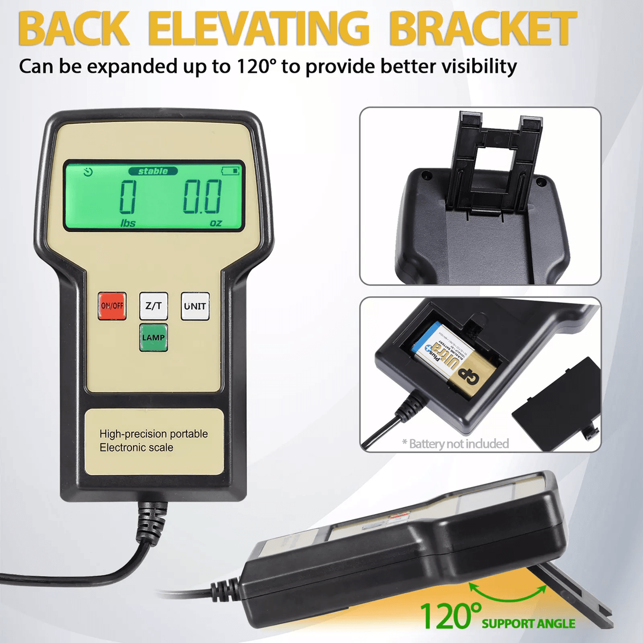 220lb HVAC Refrigerant Charging Scale Digital Freon Scale With Carrying Case For AC Service 4