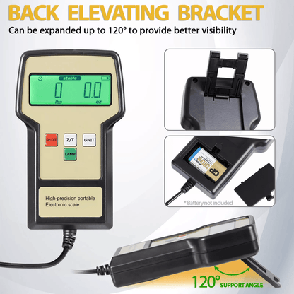 220lb HVAC Refrigerant Charging Scale Digital Freon Scale With Carrying Case For AC Service 4
