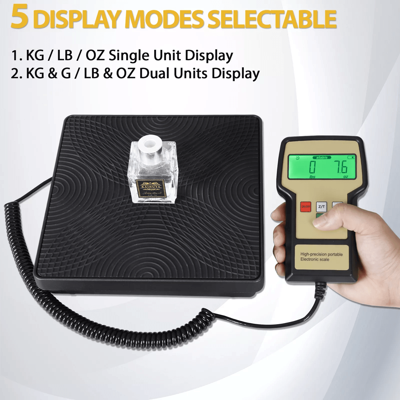 220lb HVAC Refrigerant Charging Scale Digital Freon Scale With Carrying Case For AC Service 5