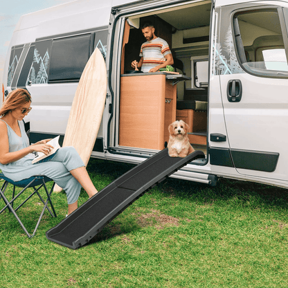 Heavy Duty Folding Dog Ramp For SUV And Car Travel Lightweight And Portable Pet Ramp 13