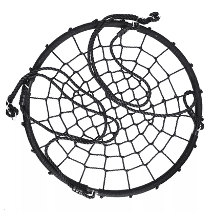 40 Inch Spider Web Tree Swing With Nylon Rope Outdoor Swing For Kids And Adults Up To 600 Pounds 6