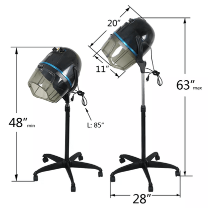 1300W Professional Hair Bonnet Dryer With Adjustable Height For Salon And Home Use 1
