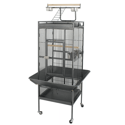 61 Inch Large Bird Cage with Play Top and Stand for Parrots Parakeets and Small Birds