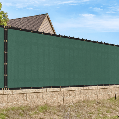 6x50ft Privacy Fence Screen Mesh Shade Cover For Outdoor Patio Garden And Backyard Fencing 4