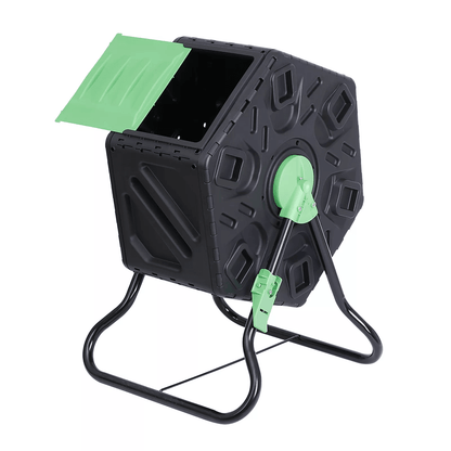185 Gallon Outdoor Compost Tumbler Bin Single Chamber Garden Composter 6