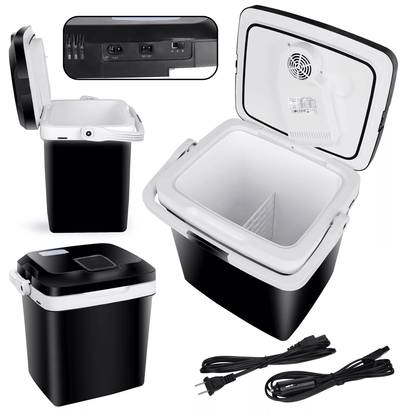 12V Thermoelectric Car Cooler and Mini Fridge Iceless Electric Travel Refrigerator Low Noise Design