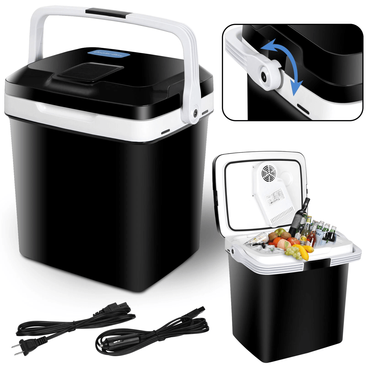 12V Thermoelectric Car Cooler And Mini Fridge Iceless Electric Travel Refrigerator Low Noise Design 5