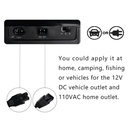 12V Thermoelectric Car Cooler And Mini Fridge Iceless Electric Travel Refrigerator Low Noise Design 8