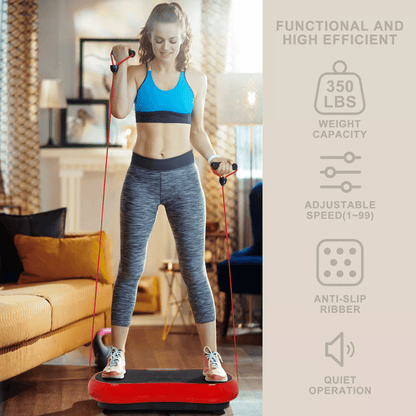 Full Body Vibration Platform Machine With Bluetooth Home Fitness And Massage Trainer 2