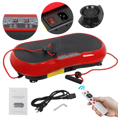 Full Body Vibration Platform Machine With Bluetooth Home Fitness And Massage Trainer 4
