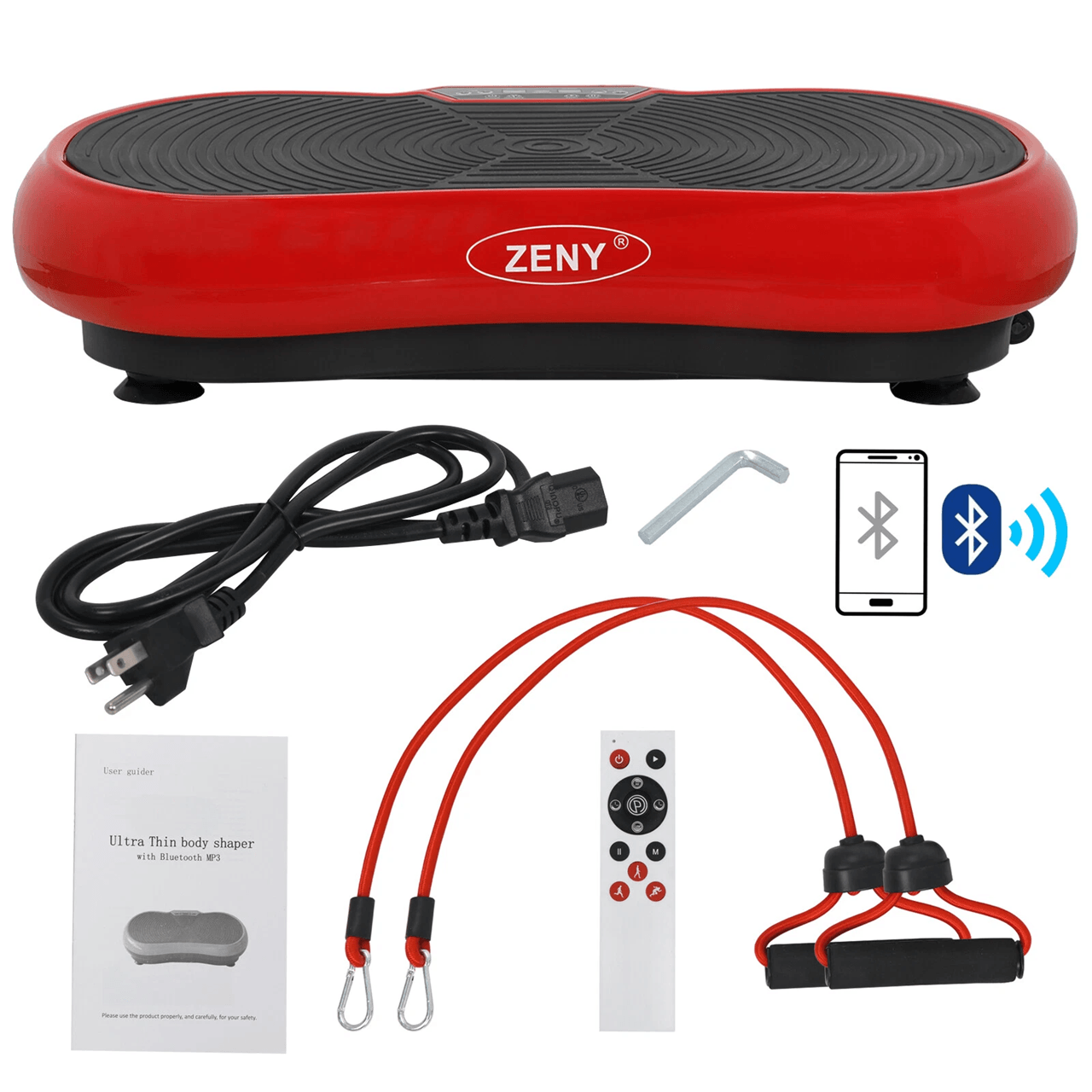 Full Body Vibration Platform Machine With Bluetooth Home Fitness And Massage Trainer 9
