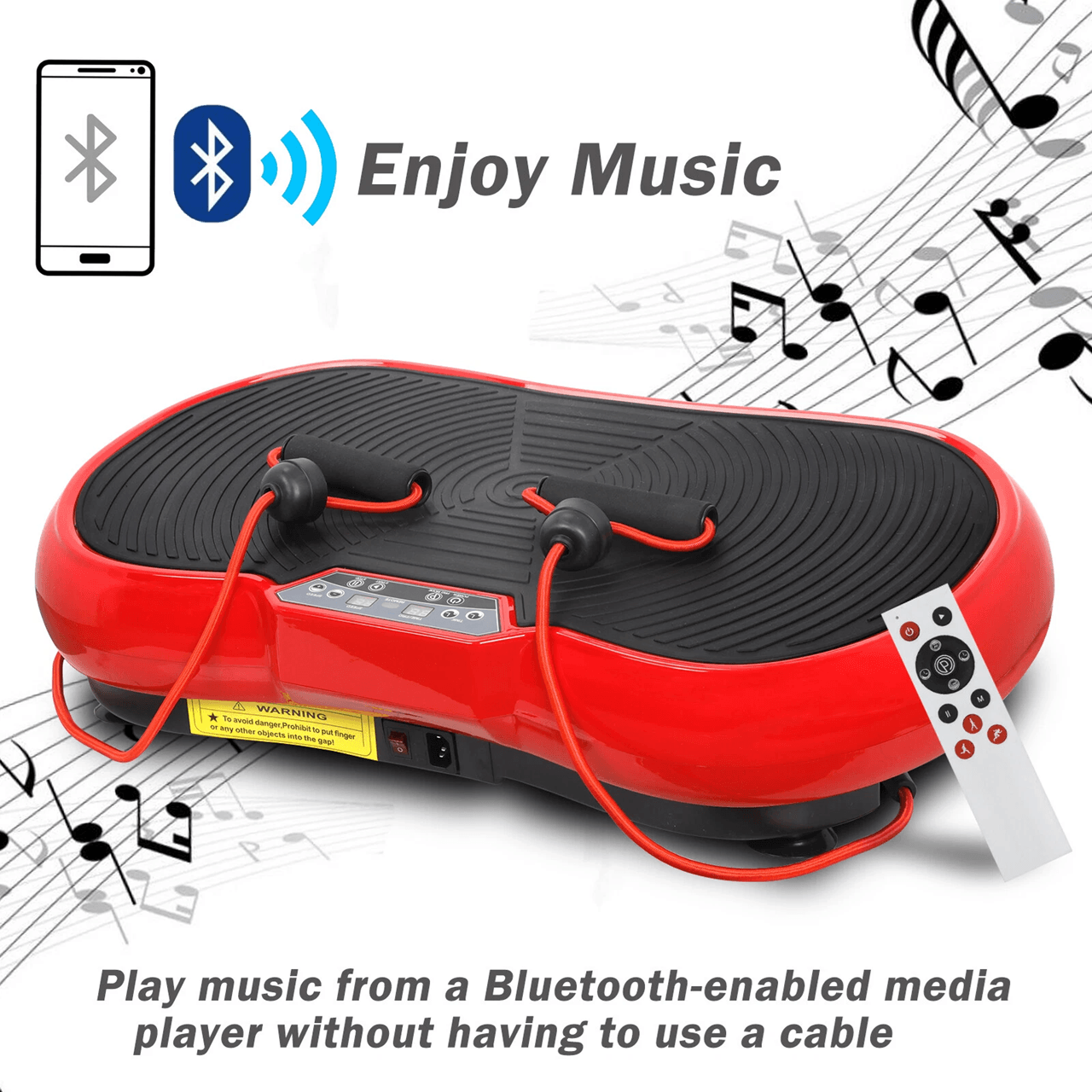 Full Body Vibration Platform Machine With Bluetooth Home Fitness And Massage Trainer 10