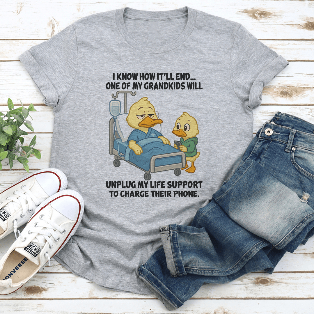 I Know How Itll End One Of My Grandkids Tee 1