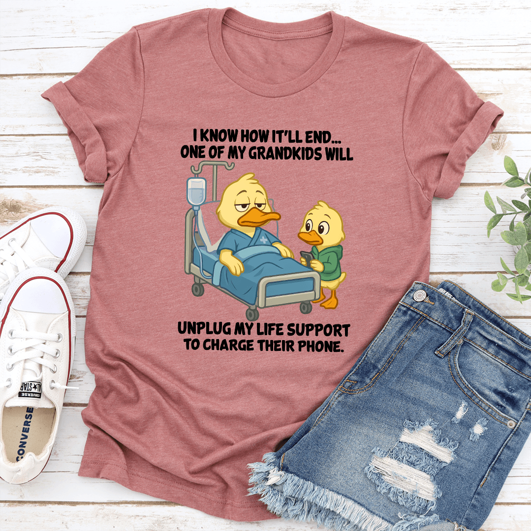 I Know How It'll End One Of My Grandkids Tee