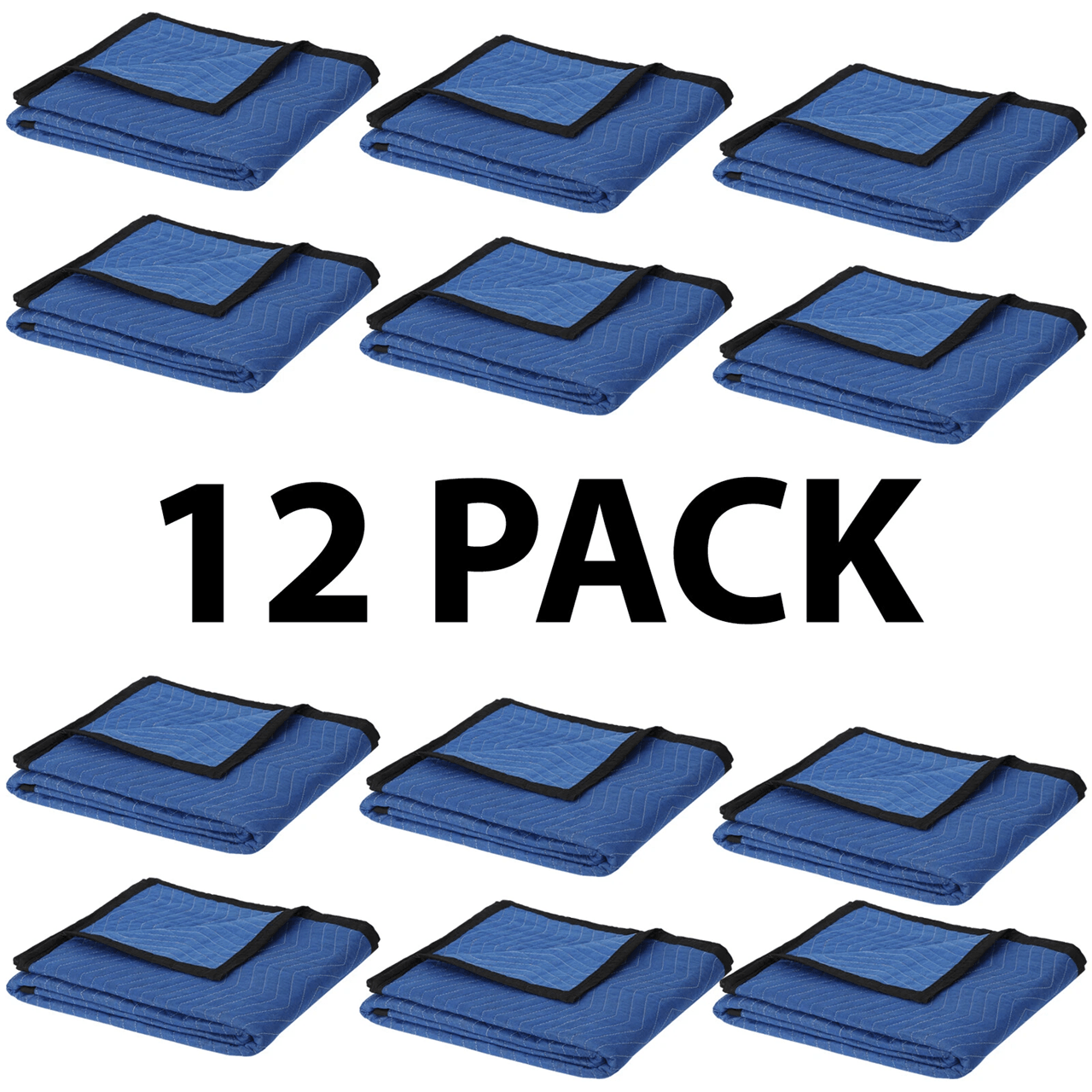24 Pack Heavy Duty Moving Blankets Quilted Furniture Pads for Shipping and Storage Protection