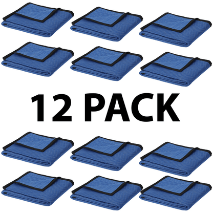 24 Pack Heavy Duty Moving Blankets Quilted Furniture Pads for Shipping and Storage Protection