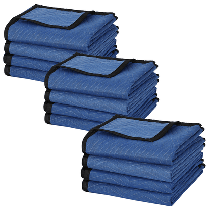 24 Pack Heavy Duty Moving Blankets Quilted Furniture Pads For Shipping And Storage Protection 3