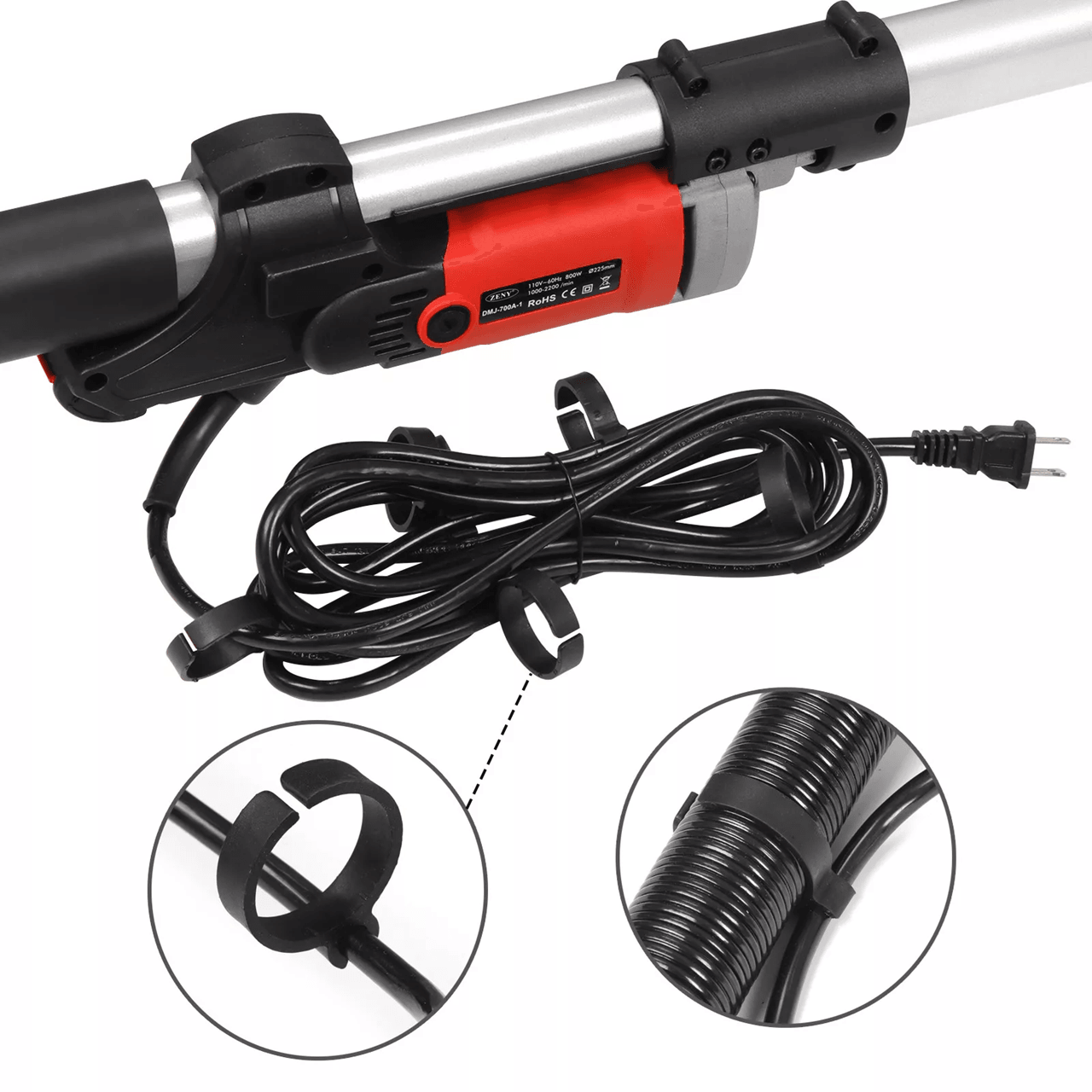 800W Electric Drywall Sander With Adjustable Variable Speed And Dust Collection For Walls And Ceili 3