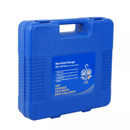 Professional HVAC Manifold Gauge Set With Brass Fittings For R134A R410A R22 Refrigerant Systems 4