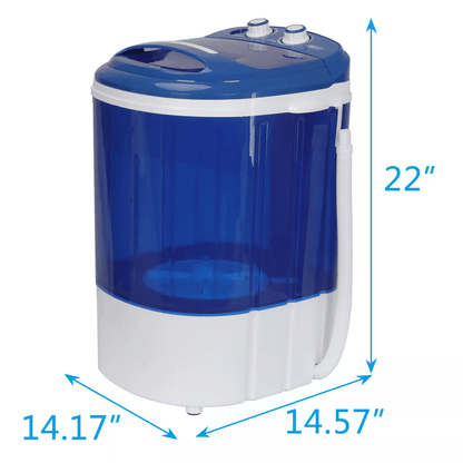 Portable Compact Washing Machine With Spin Dryer And Drain Hose For Apartments Dorms And Travel 2