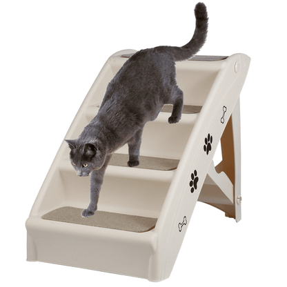 Foldable Lightweight Dog Stairs With Anti Slip Rubber Feet For Beds And Couches Up To 100 Pounds 6