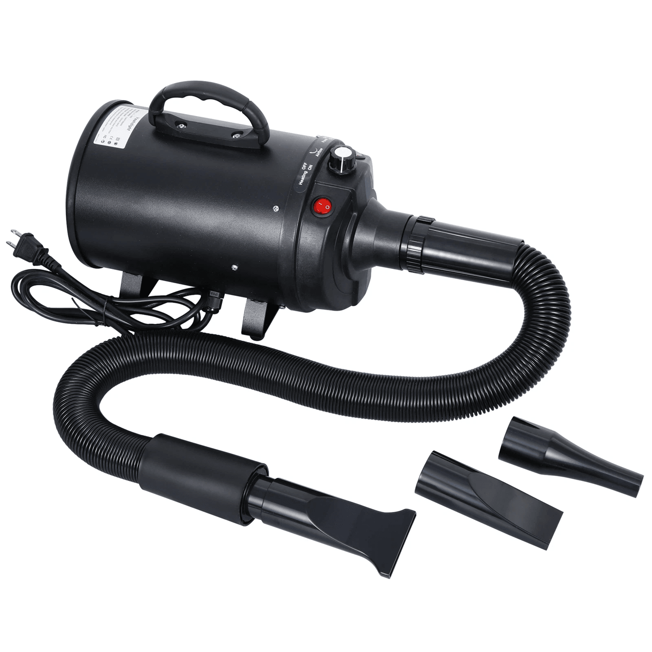 FastDry Pro Pet Hair Dryer With Adjustable Heat And 3 Nozzles 7
