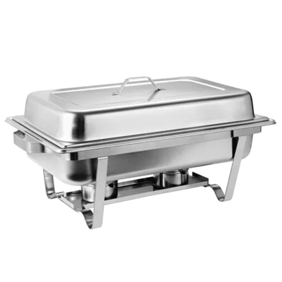 4 Pack Full Size Stainless Steel Chafing Dishes With Lids And Fuel Holders For Buffet Catering 5