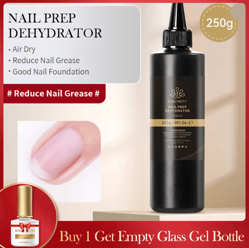 BORN PRETTY 10 in 1 Glue Gel Nail Polish with Rubber Base and Super Bright Top Coat