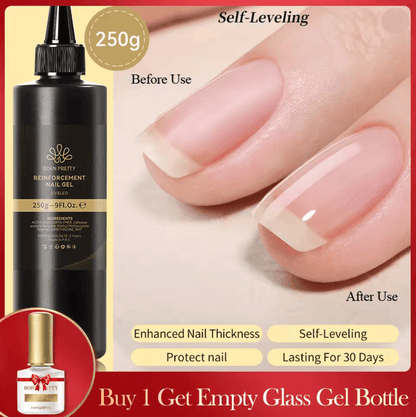 BORN PRETTY 10 In 1 Glue Gel Nail Polish With Rubber Base And Super Bright Top Coat 1