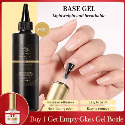 BORN PRETTY 10 In 1 Glue Gel Nail Polish With Rubber Base And Super Bright Top Coat 2