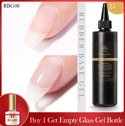 BORN PRETTY 10 In 1 Glue Gel Nail Polish With Rubber Base And Super Bright Top Coat 5