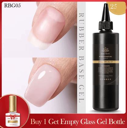 BORN PRETTY 10 In 1 Glue Gel Nail Polish With Rubber Base And Super Bright Top Coat 8