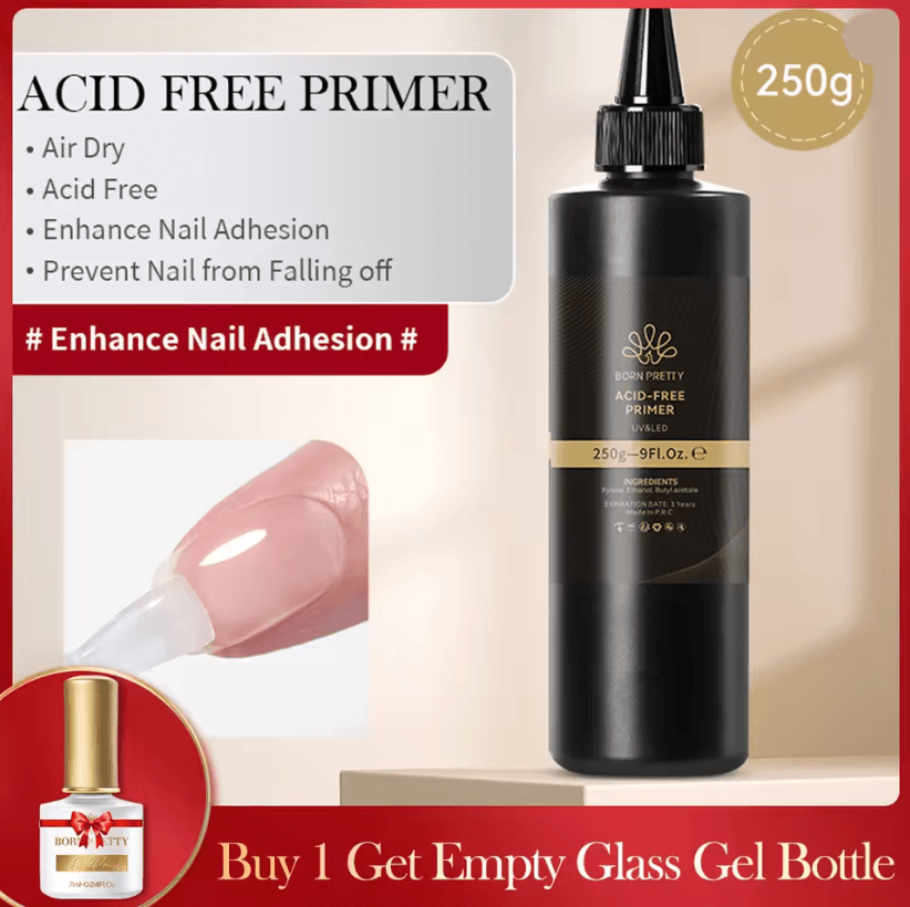 BORN PRETTY 10 In 1 Glue Gel Nail Polish With Rubber Base And Super Bright Top Coat 10