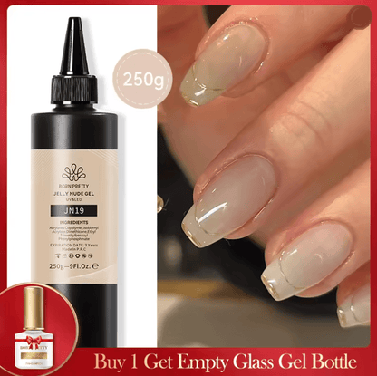 BORN PRETTY 10 In 1 Glue Gel Nail Polish With Rubber Base And Super Bright Top Coat 17