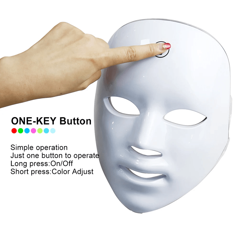 7 Color LED Facial Mask For Skin Rejuvenation Acne Therapy And Anti Aging Care 3